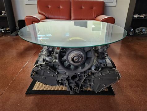 porsche engine block.coffee table